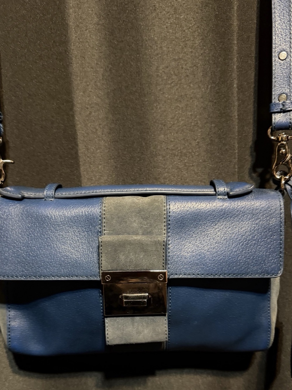 Badgley Mischka Blue Shoulder Bag